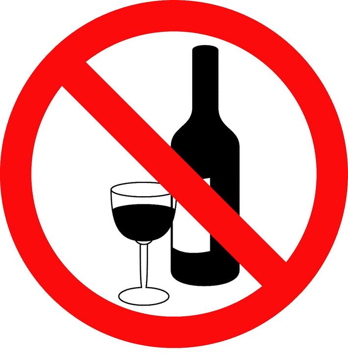 Avoiding alcohol while taking medication for chronic prostatitis
